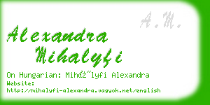 alexandra mihalyfi business card